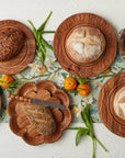 Vintage English Bread Board, Medium Scalloped