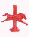 Dala Horse Candlestick Holder | Ruby Red