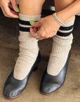 Snow Varsity Socks
