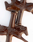 Dala Horse Candlestick Holder | Dark Chocolate