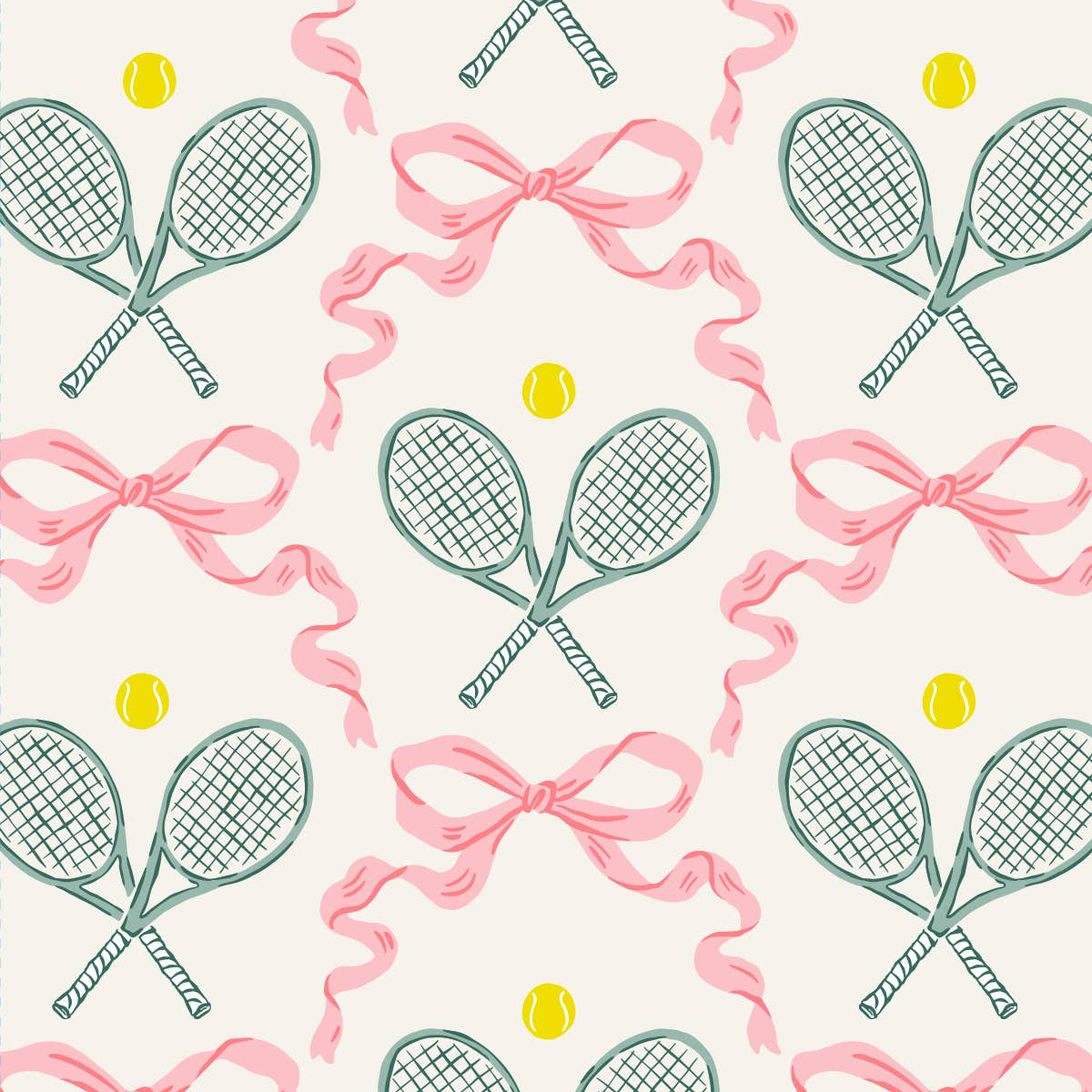 Funny Cocktail Napkins | Tennis Bow