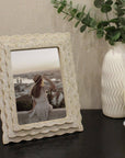 Beige Wavy Picture Frame, 5x7