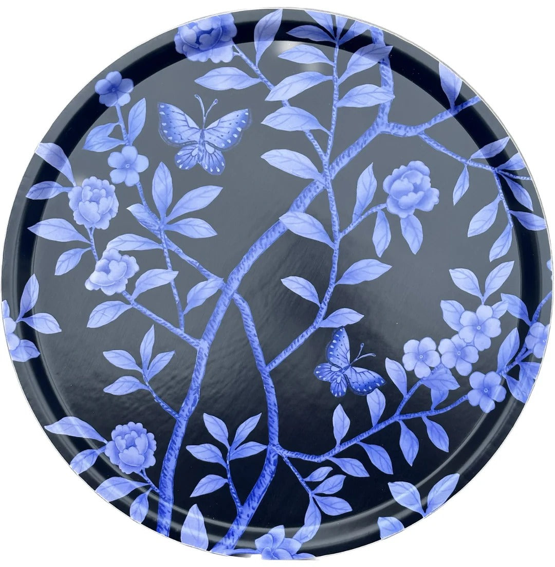 Tray, Large Round, Chinoiserie Black - Tisch New York (Copy) (Copy) (Copy)
