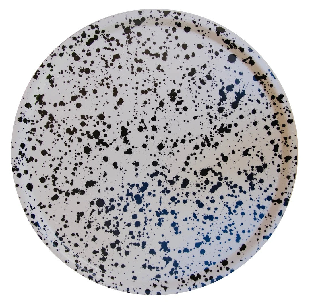 Tray, Large Round, Splatter (Black) - Tisch New York (Copy)