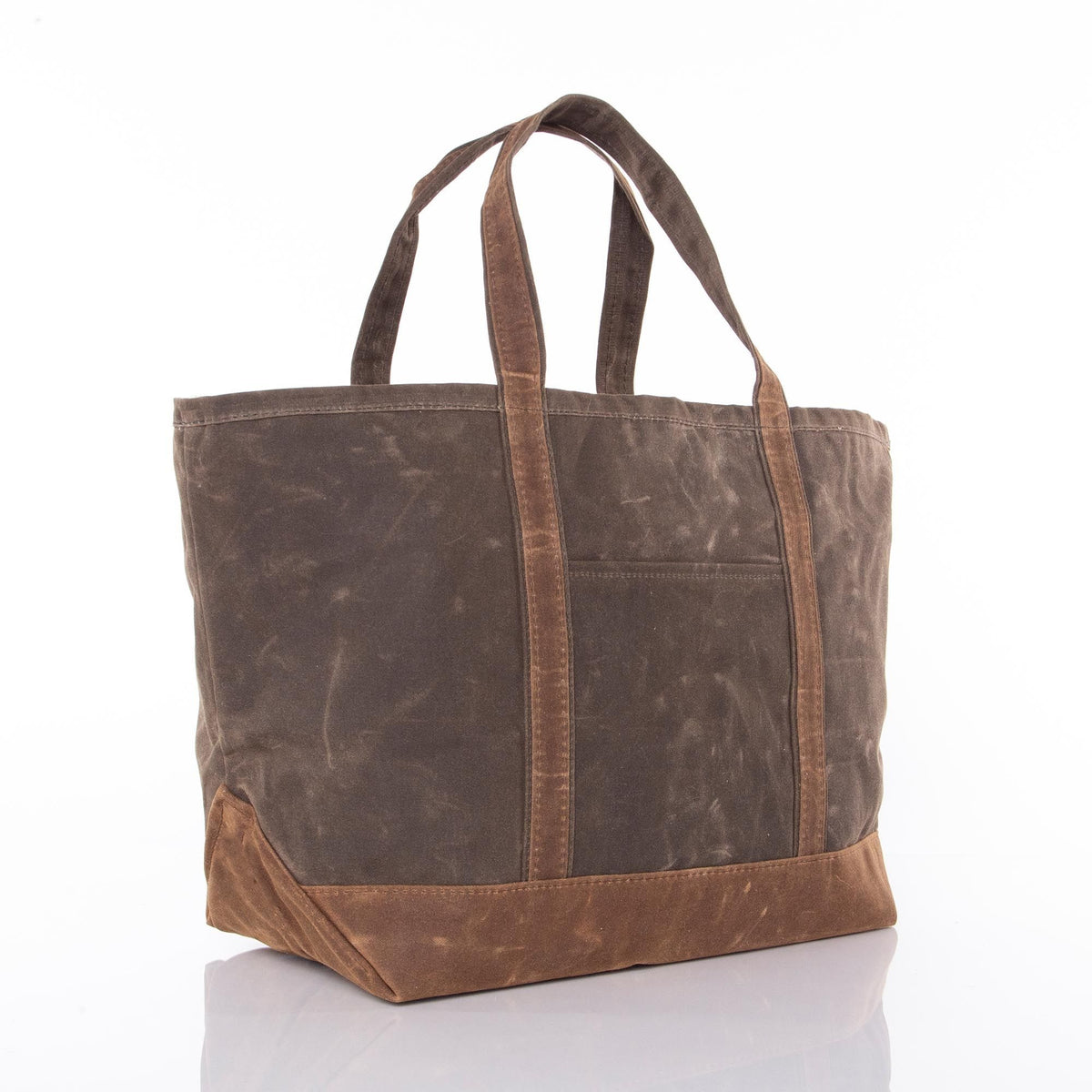 Waxed Large Classic Tote - Olive