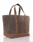 Waxed Large Classic Tote - Olive