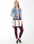 Medium Classic Tote - Navy