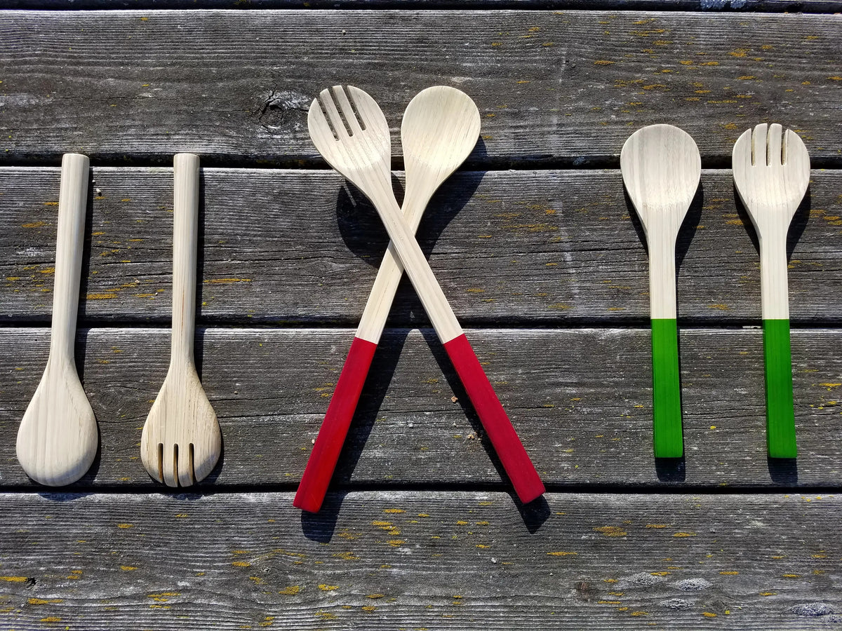 Large Bamboo Server Set