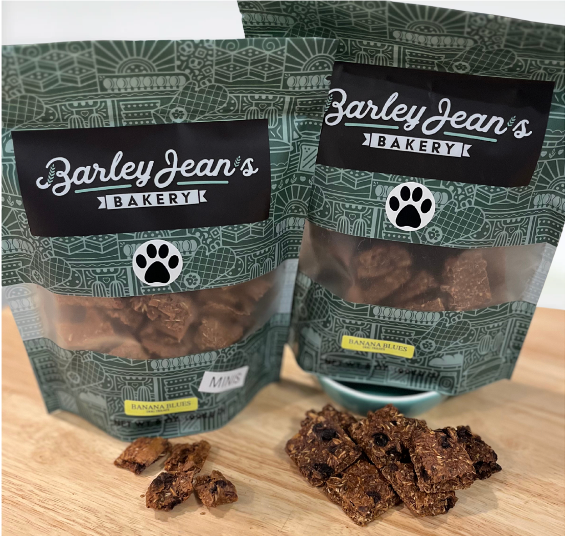 Banana Blueberry Dog Treats 8 oz. Bag