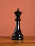 TRIO: Shiny Black Chess King, Queen & Horse