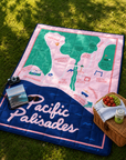 Palisades Map Soft Block Couch Blanket 52"x75"